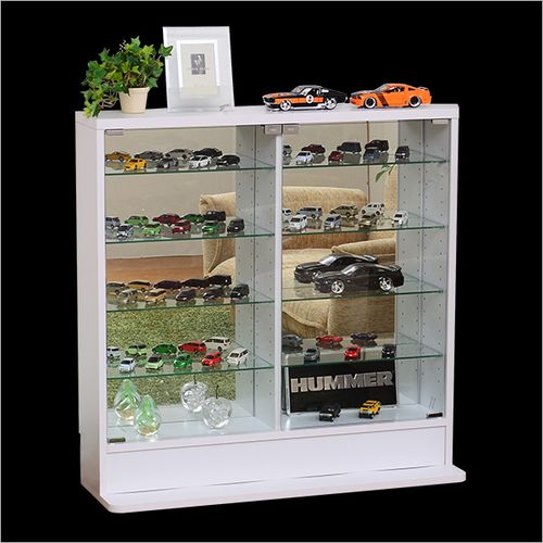 コレクションラック【-Luke-ルーク】浅型ロータイプ CLR-900--WH