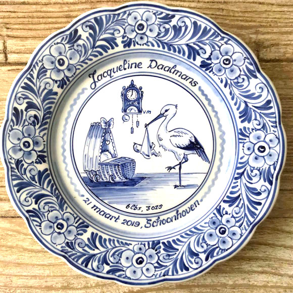 単色絵皿 22.5cm 「従来柄」｜ブラートオランダ貿易