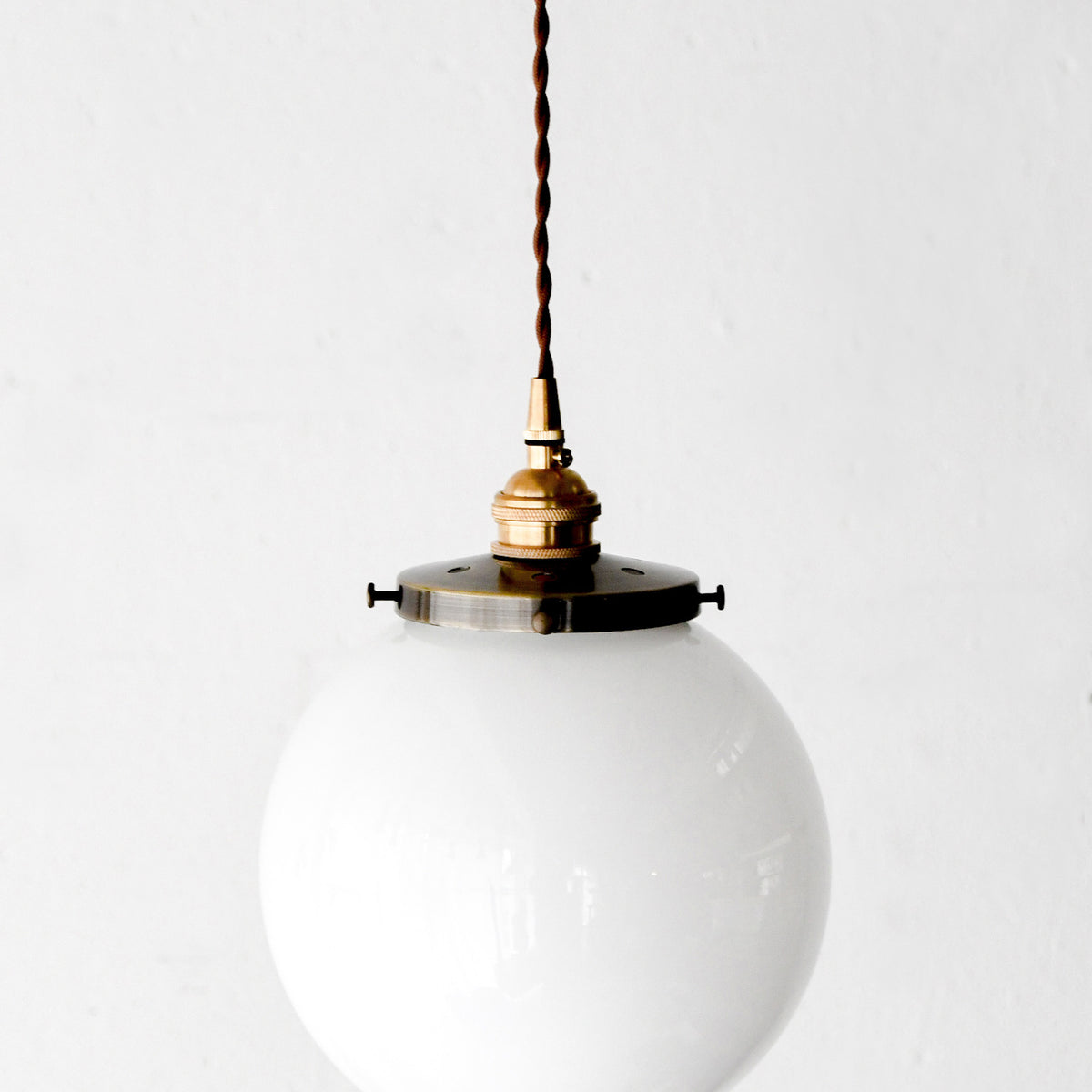 乳白 ペンダントライト ヴィンテージフランス アンティーク ホワイト