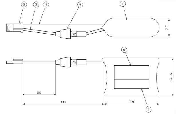 3NR-CX-SB相当品 東芝ライテック用非常灯用交換電池 ＜3NR-CU-SB 相当