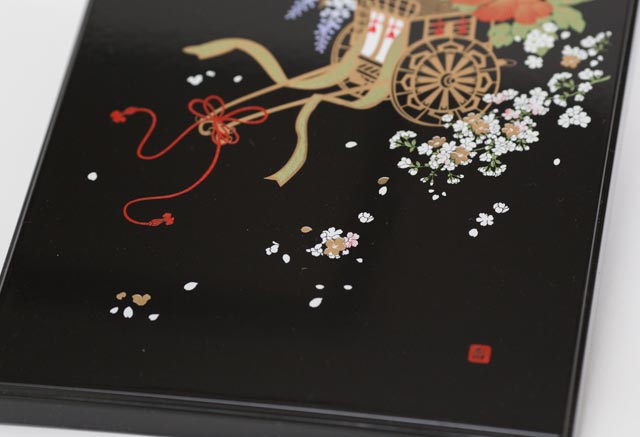 うるし 花ぐるま｜高級感あふれる祝電台紙 | 電報の申込はKDDIグループ