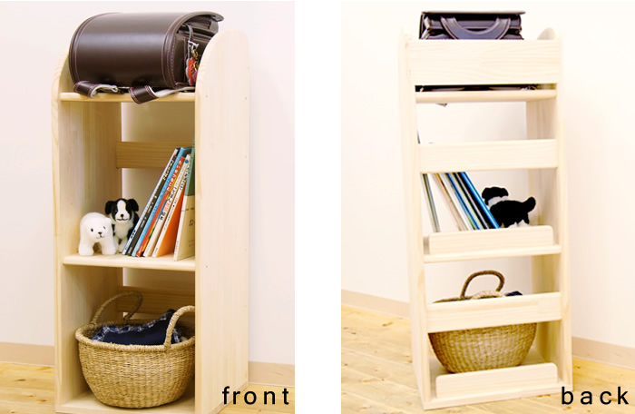 ひのき学び楽（まなびラック）小【送料無料】本棚 ランドセルラック 木