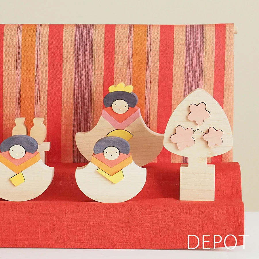 小黒三郎 ひな人形 【 銀杏びな二段飾り ( 普通垂幕 ) 】 国産 手作り