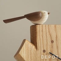 エナガの時計】クラフト蒼 木の時計 ウッドクロック 新築祝い 壁掛け