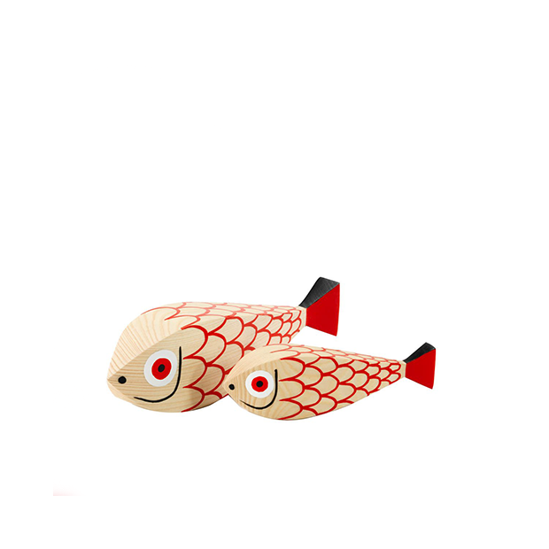 Wooden Doll: Mother Fish & Child Vitra by Alexander Girard, 1952