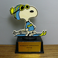 スヌーピートロフィー AVIVA SNOOPY スヌーピー メッセージトロフィー