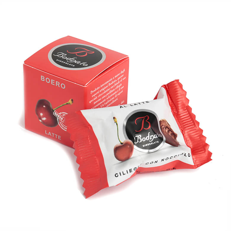 ボドラート ボエロ ギフトボックス ミルクチョコレートチェリー 1個入