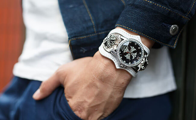 本革ブレスウォッチ - DEEP ZONE｜本物を知るすべての男たちへ贈る 本