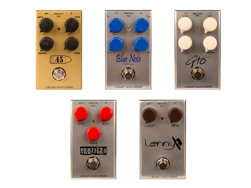 J.ROCKETT AUDIO DESIGNS】ドライブ系ペダル5機種が登場！｜製品