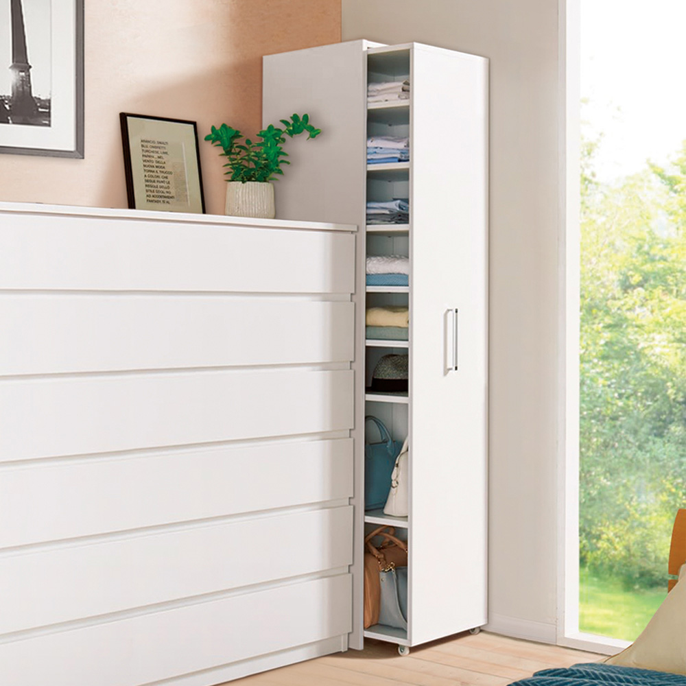 薄型で隠せる収納 衣類収納ロッカー 棚タイプ ディノスANAmall店