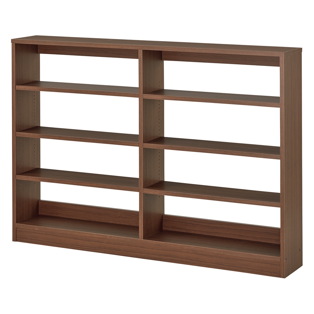 奥行き選べる背板オープン腰高本棚 幅120奥行29.5cm ディノスANAmall店