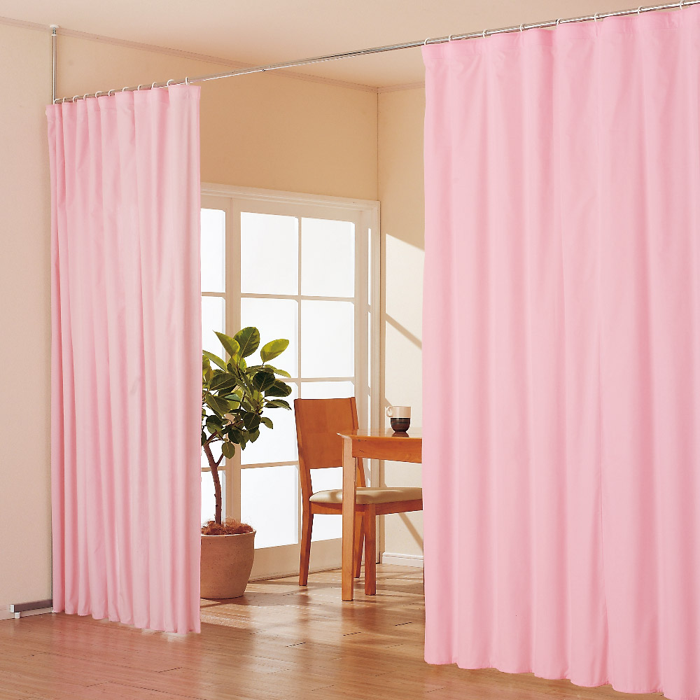 突っ張り＆伸縮式目隠しカーテン リングタイプ ディノスANAmall店