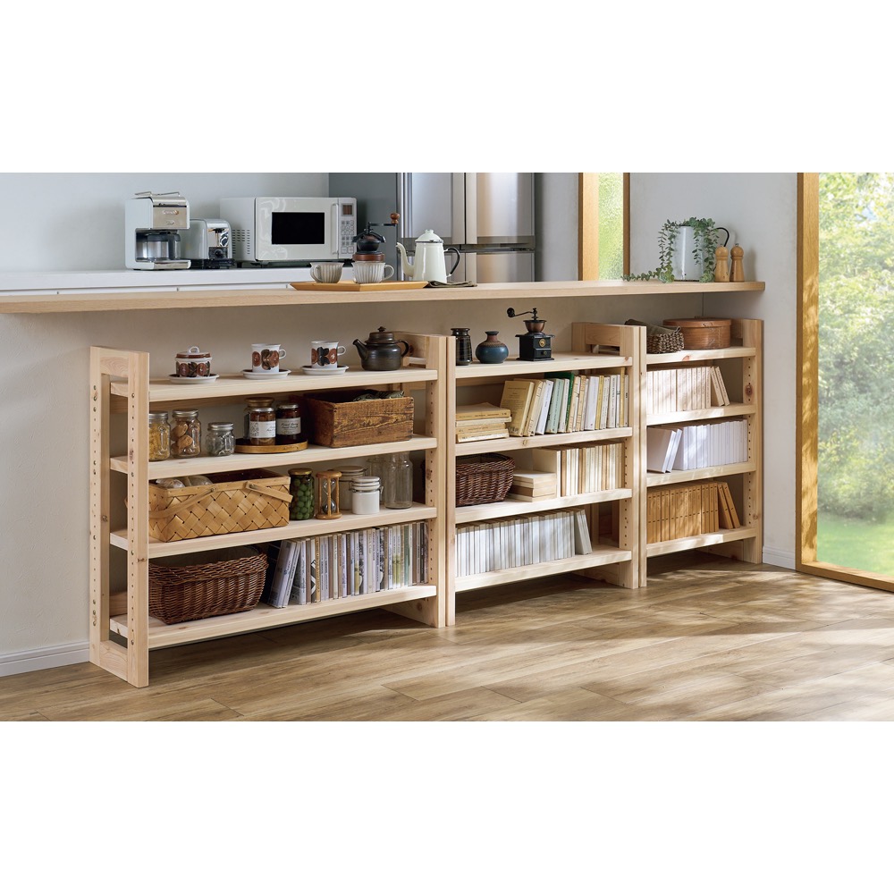 国産檜頑丈本棚 オープン 幅60高さ89cm 通販 - ディノス