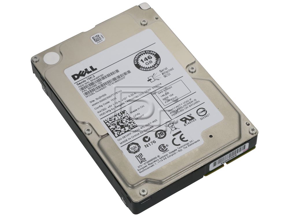 Dell 61XPF 061XPF Seagate Savvio ST9146853SS 15K.3 Serial Attached