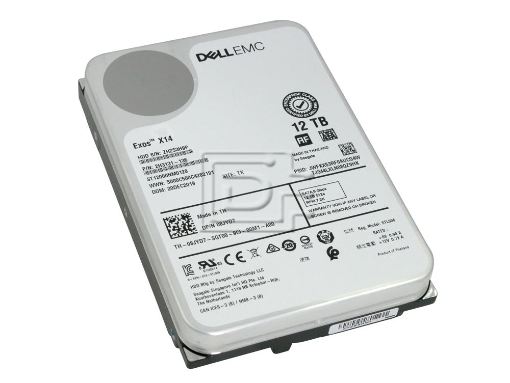 Dell 8JYD7 / Seagate Exos X14 ST12000NM0128 12TB 3.5
