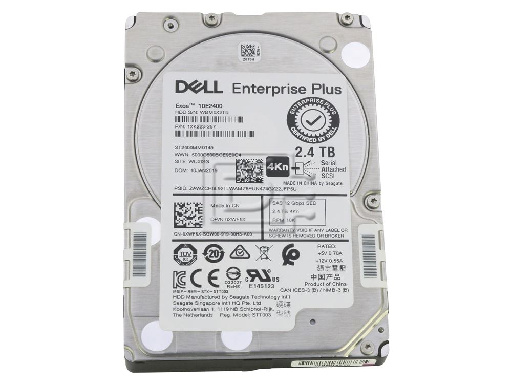 Dell Enterprise Plus XWF6X / Seagate ST2400MM0149 2.4TB 2.5in SFF