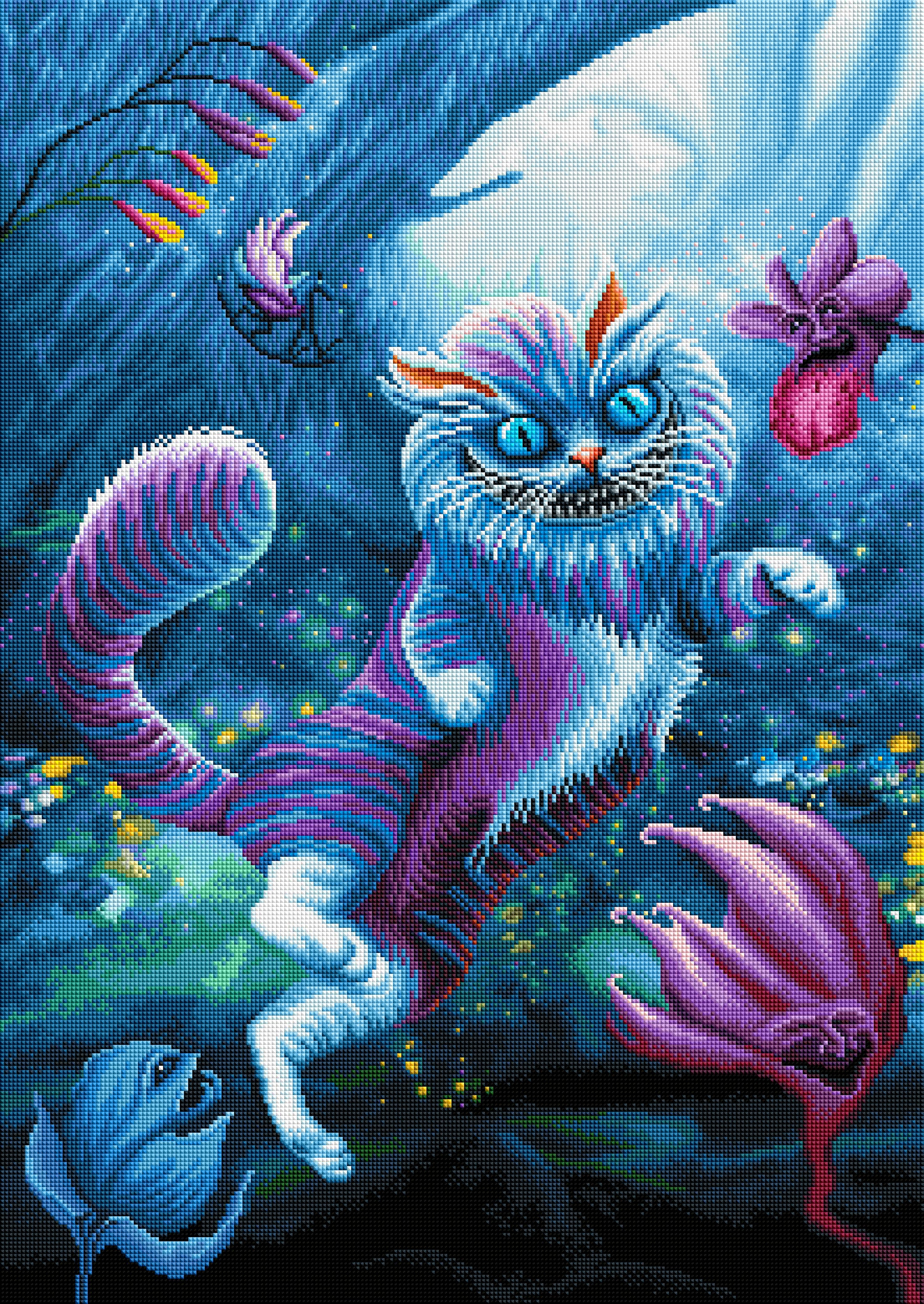 Blue Eyed Cheshire Cat – Diamond Art Club