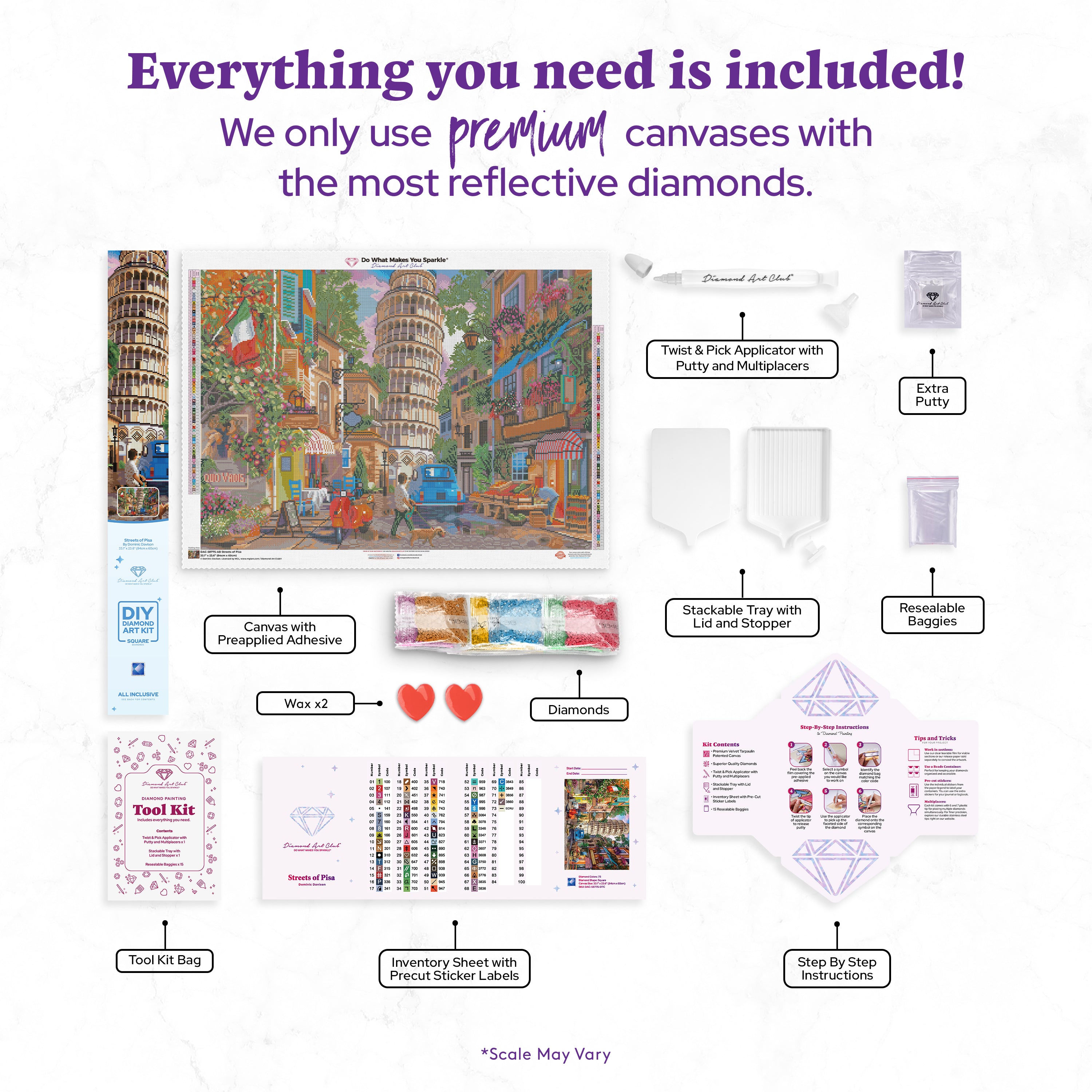 Streets of Pisa – Diamond Art Club