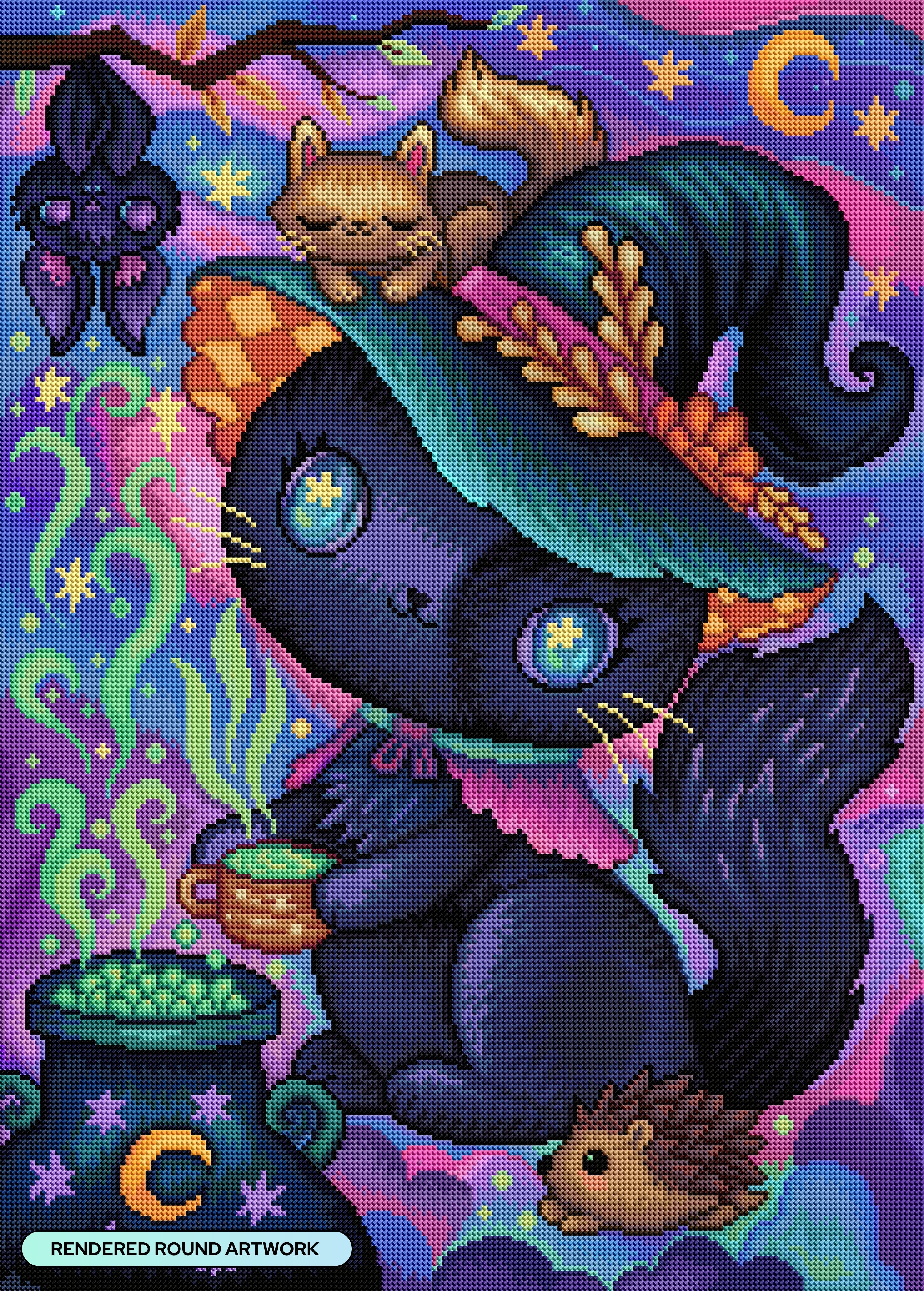 The Witch Kitty Brew – Diamond Art Club