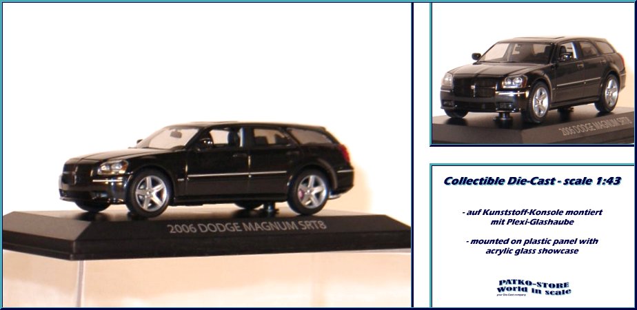 DODGE Magnum SRT8 - 2006 - black - Norev 1:43 | eBay