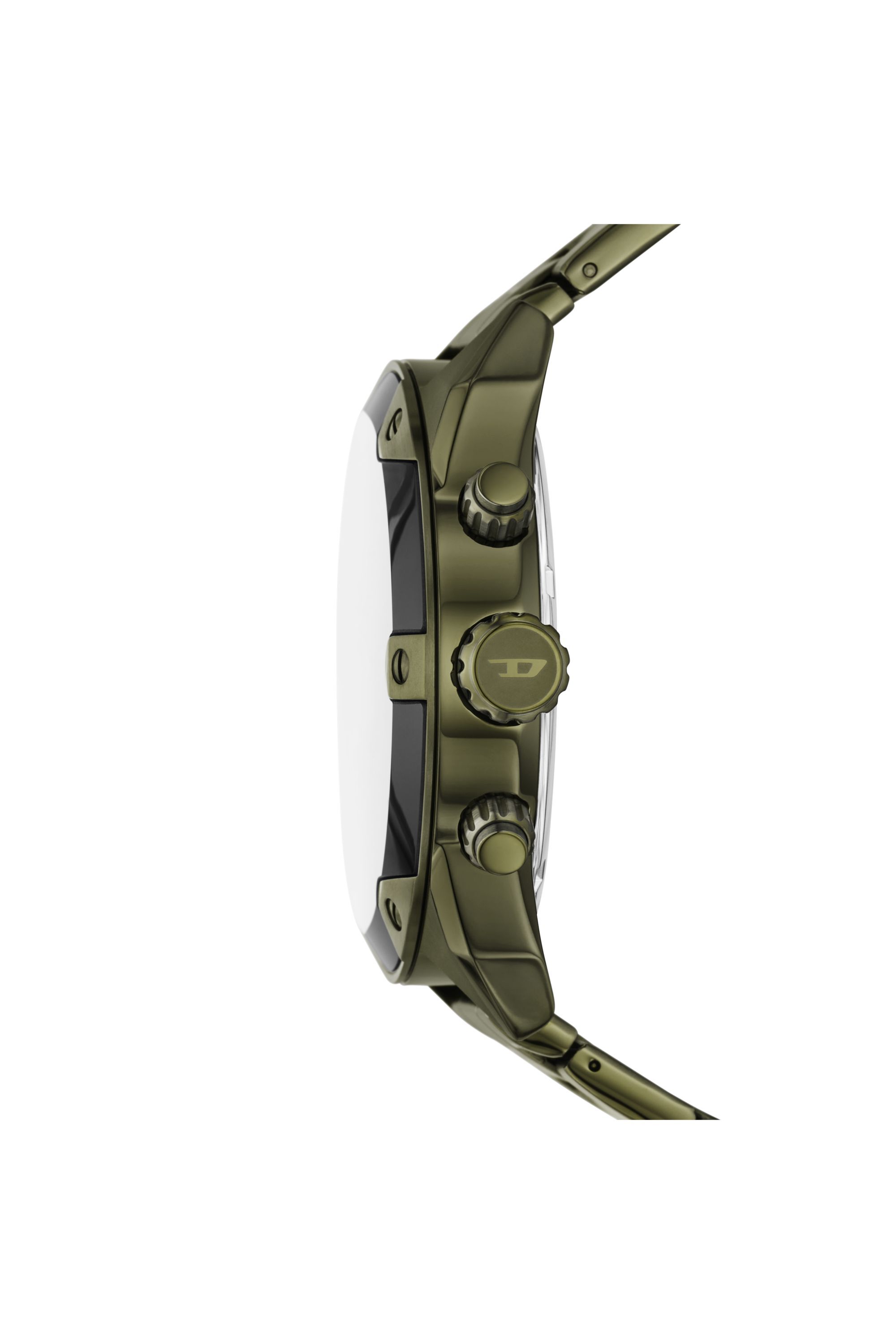DZ4670 WATCH Spiked Green Stainless Steel Watch｜グリーン｜メンズ