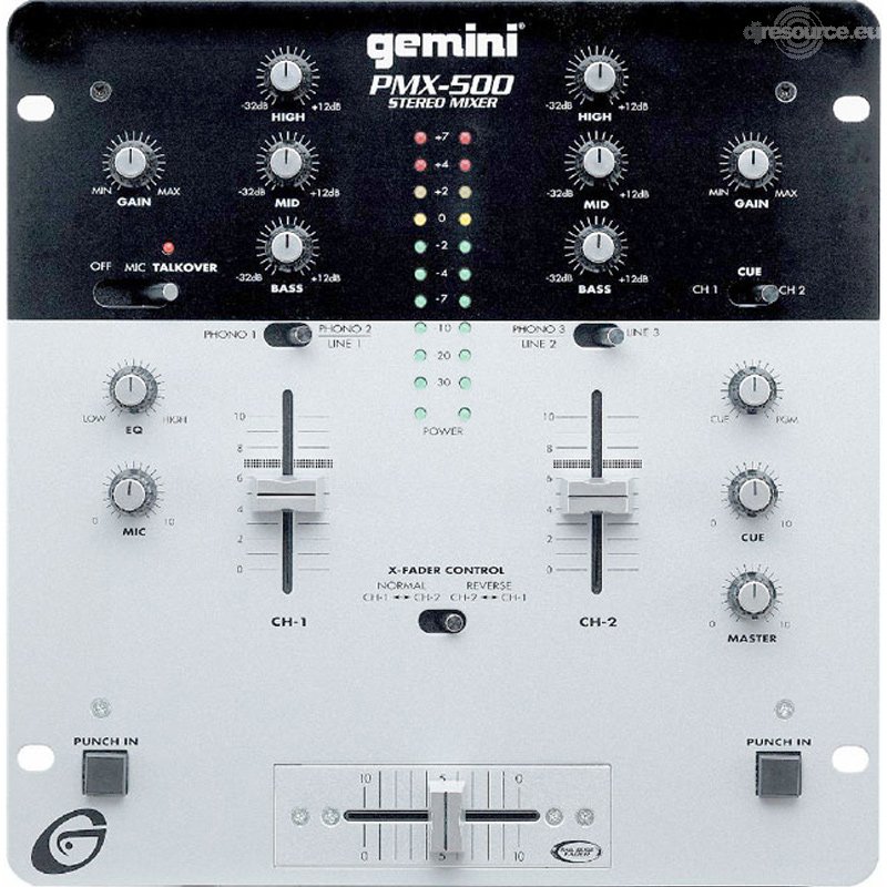 Gemini › PMX-500 › Mixer - Gearbase | DJResource