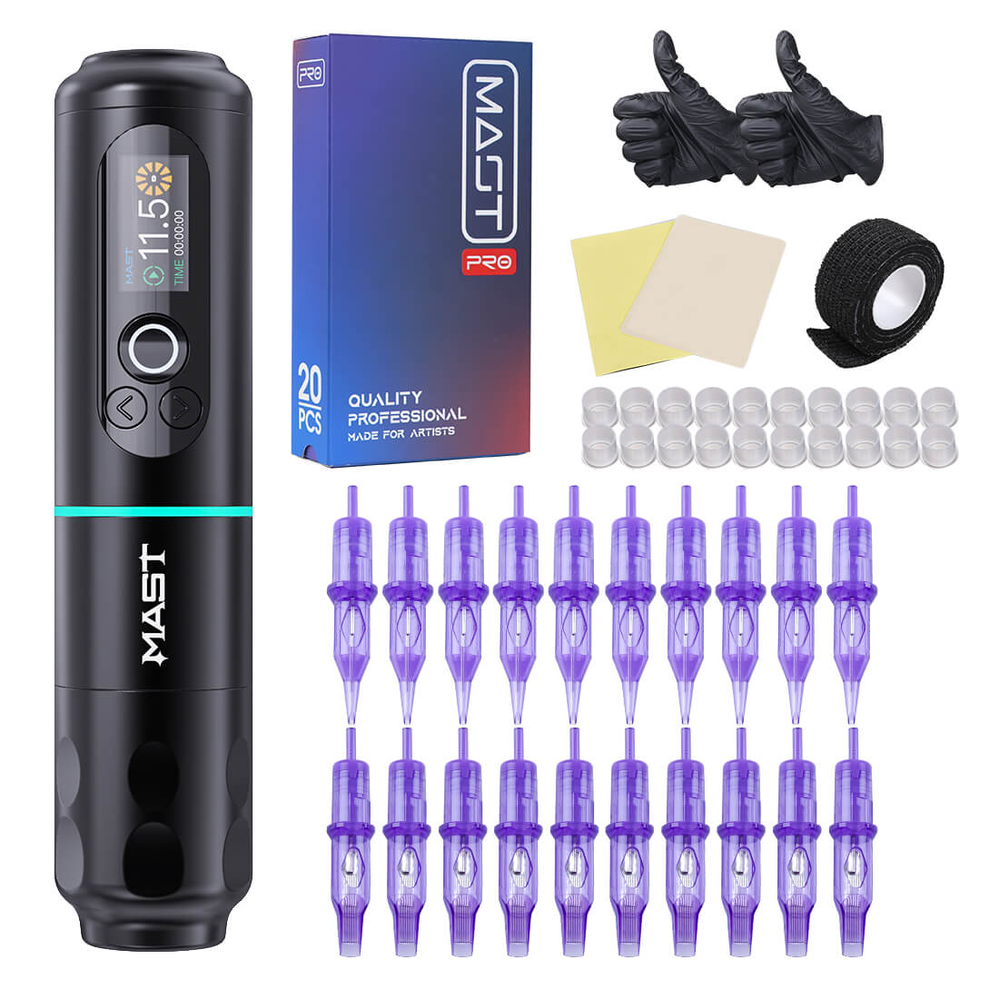 Mast Archer 2 Rotary Tattoo Machine Pen Wireless Advanced Bundle