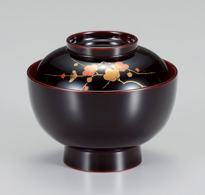 越前塗 × 手描き蒔絵」梅の溜塗雑煮椀が新登場｜新年を彩る上質な伝統