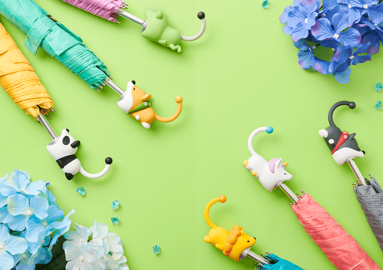 あなたの傘をかわいく、もっと便利に「UMBRELLA BITE -アンブレラ