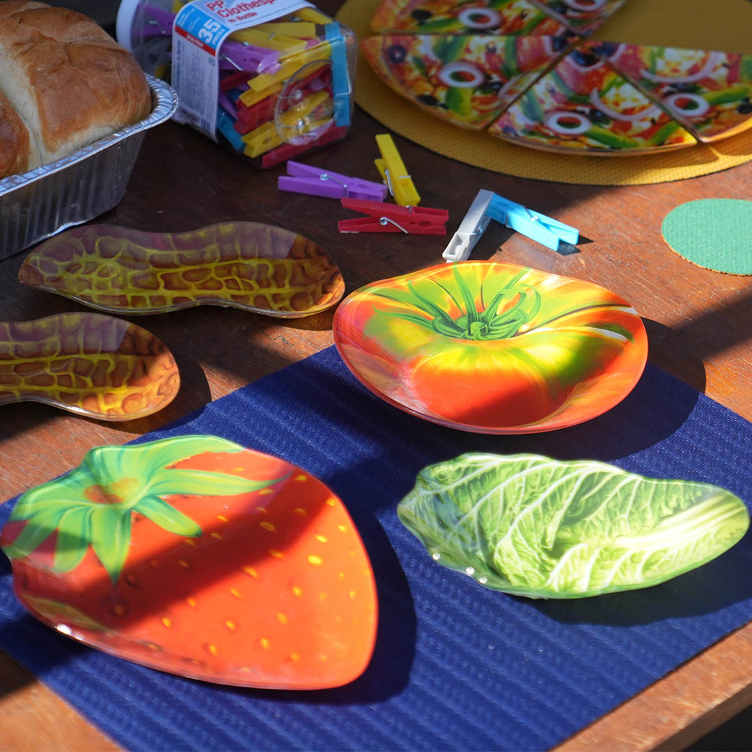 DULTON ONLINE SHOP | GLASS FARMER PLATE STRAWBERRY(STRAWBERRY