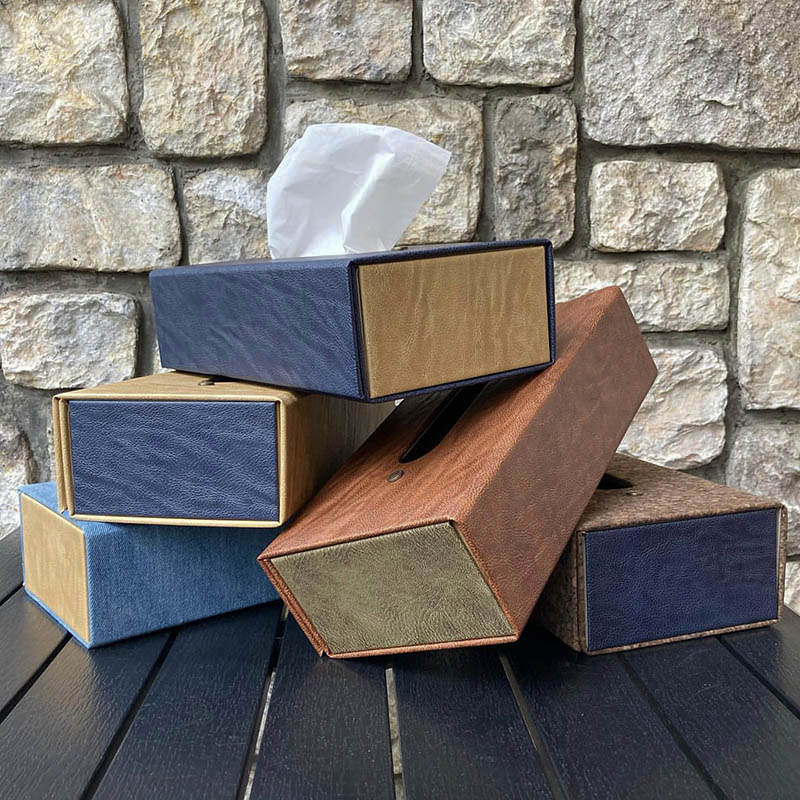 DULTON ONLINE SHOP | FOLDABLE TISSUE BOX NAVY(NAVY): ホーム用品