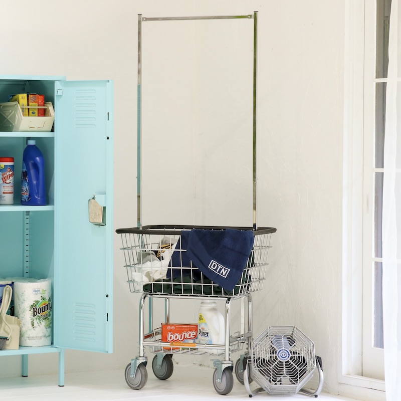 DULTON ONLINE SHOP | LAUNDRY CART WITH POLE RACK CHROME(CHROME): 家具