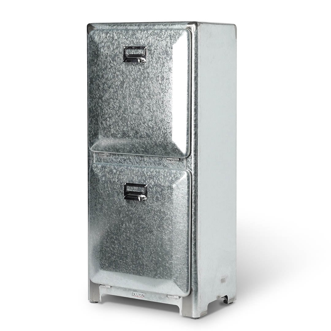 DULTON ONLINE SHOP | TRASH CAN DOUBLE DECKER GALVANIZED(GALVANIZED