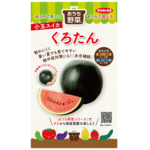 くろたん[西瓜] - e-種や｜国内最大級の野菜種・花種・苗・農業資材の
