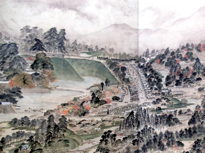 200年前の江戸の眺望と東京スカイツリー「江戸一目図屏風」 - 津山瓦版