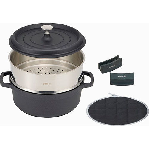 e-TREND｜gioia(ジョイア) キャセロール24cm&蒸し器4点セット C4134644