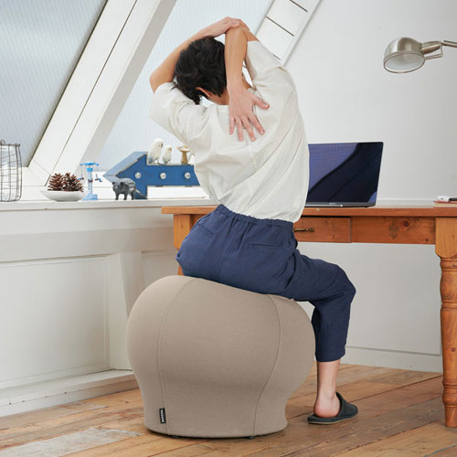 e-TREND｜マルームズ MAROOMS エクリュベージュ [バランスボールチェア]