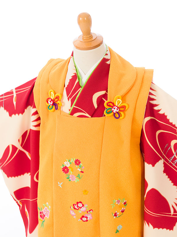 七五三|3歳女児|被布|鶴|対応身長:90~100cm|#E-H-456C｜全国宅配可の