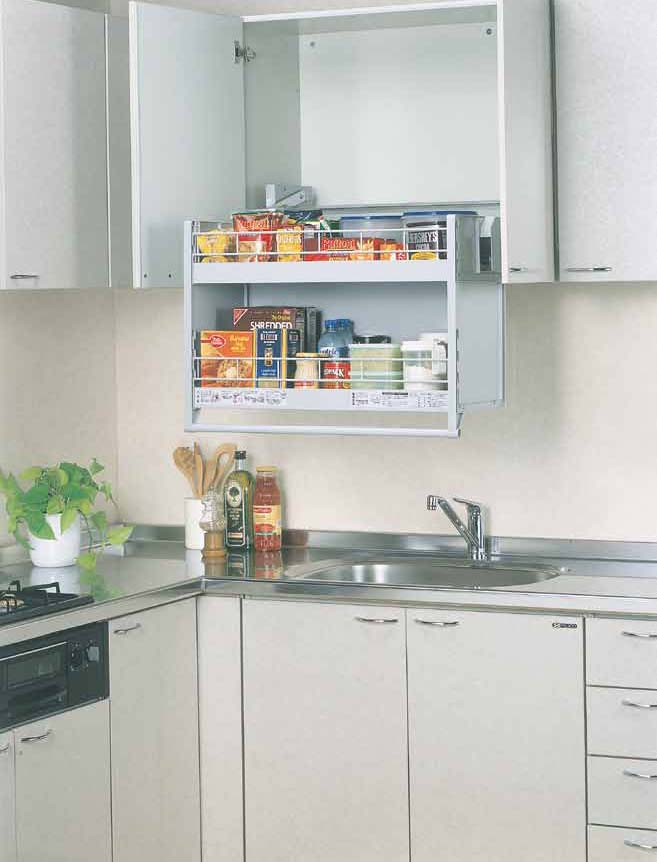 昇降式吊戸棚 ダウンキャビネットJDS900・750・600【※吊戸棚別途】 | E