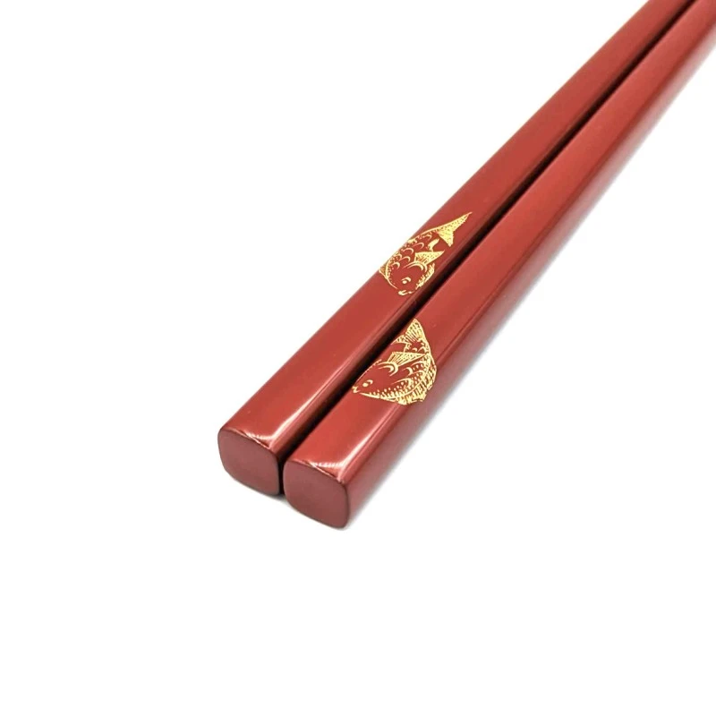 川連塗箸 沈金 鯛(中) - お買い物｜日本最大級の箸の通販サイトなら