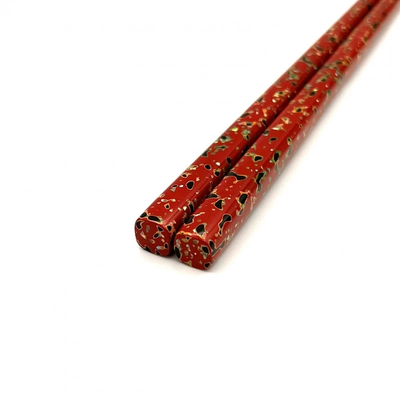 津軽塗箸 貝蒔 赤（中） - お買い物｜日本最大級の箸の通販サイトなら