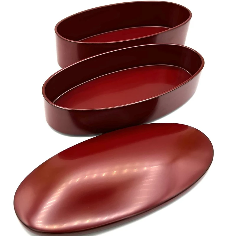 送料無料】輪島塗 二段楕円弁当箱 - お買い物｜日本最大級の箸の通販