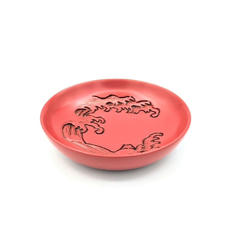 送料無料】村上木彫堆朱 豆皿 波 - お買い物｜日本最大級の箸の通販