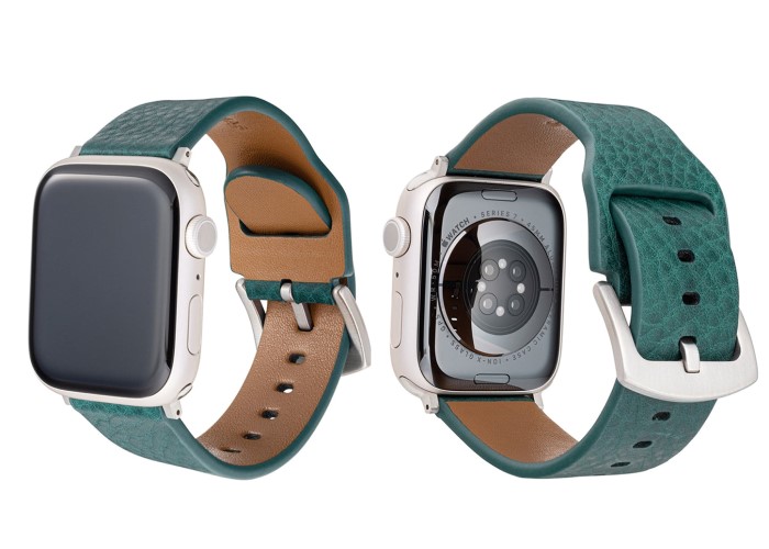 個性が際立つアップルウォッチ】本格レザー＆アクセ感覚が洒脱な