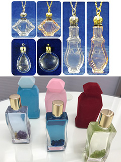 ビジネス商材のノベルティ（ミニ香水ペンダント、バッグハンガー