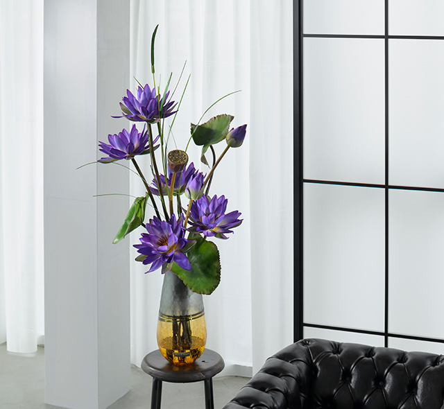 ロータス4L24-pu アートフラワー アーティフィシャルフラワー ギフト