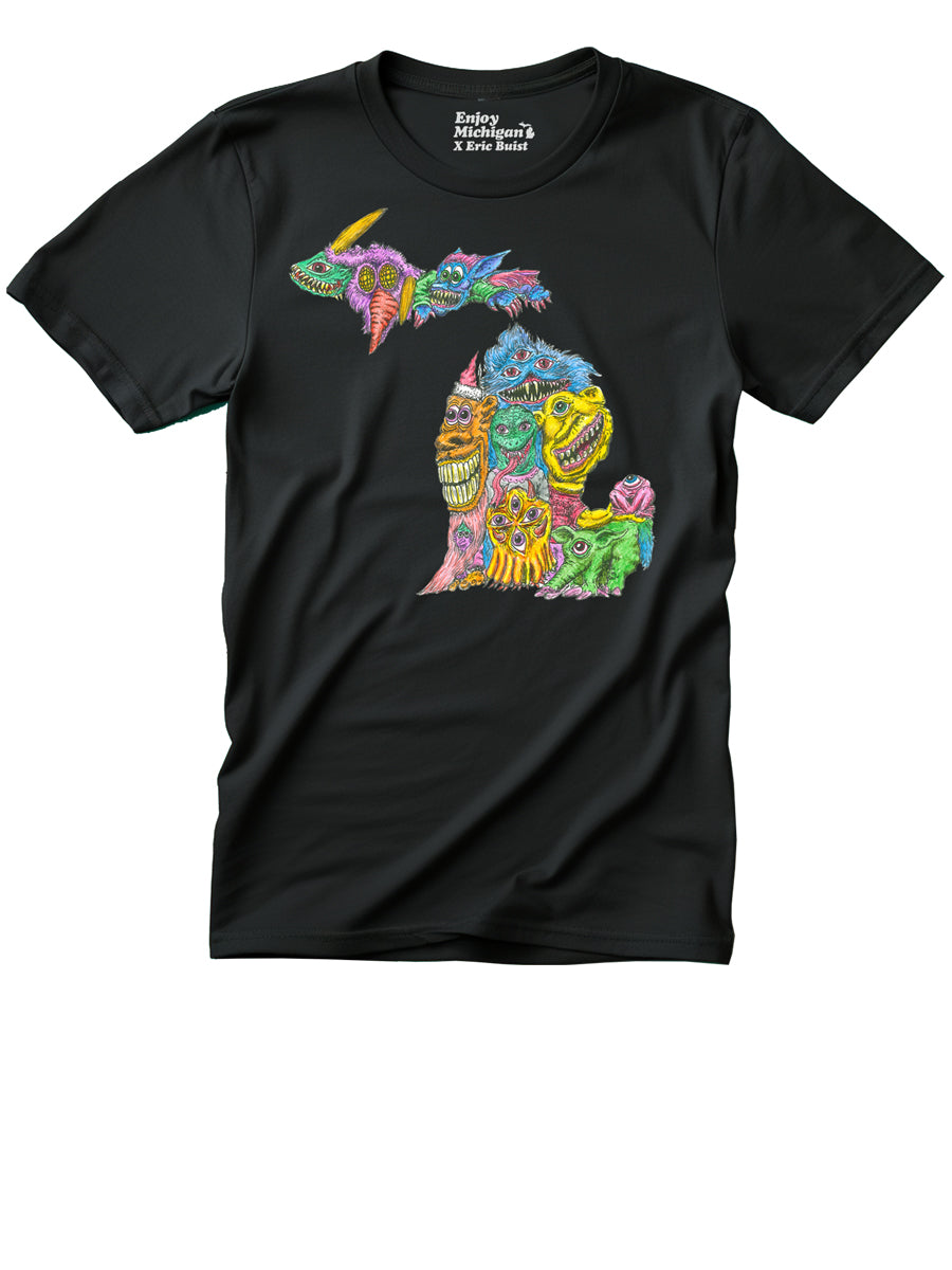 Michigan Monsters T-shirt - Black - Enjoy Michigan