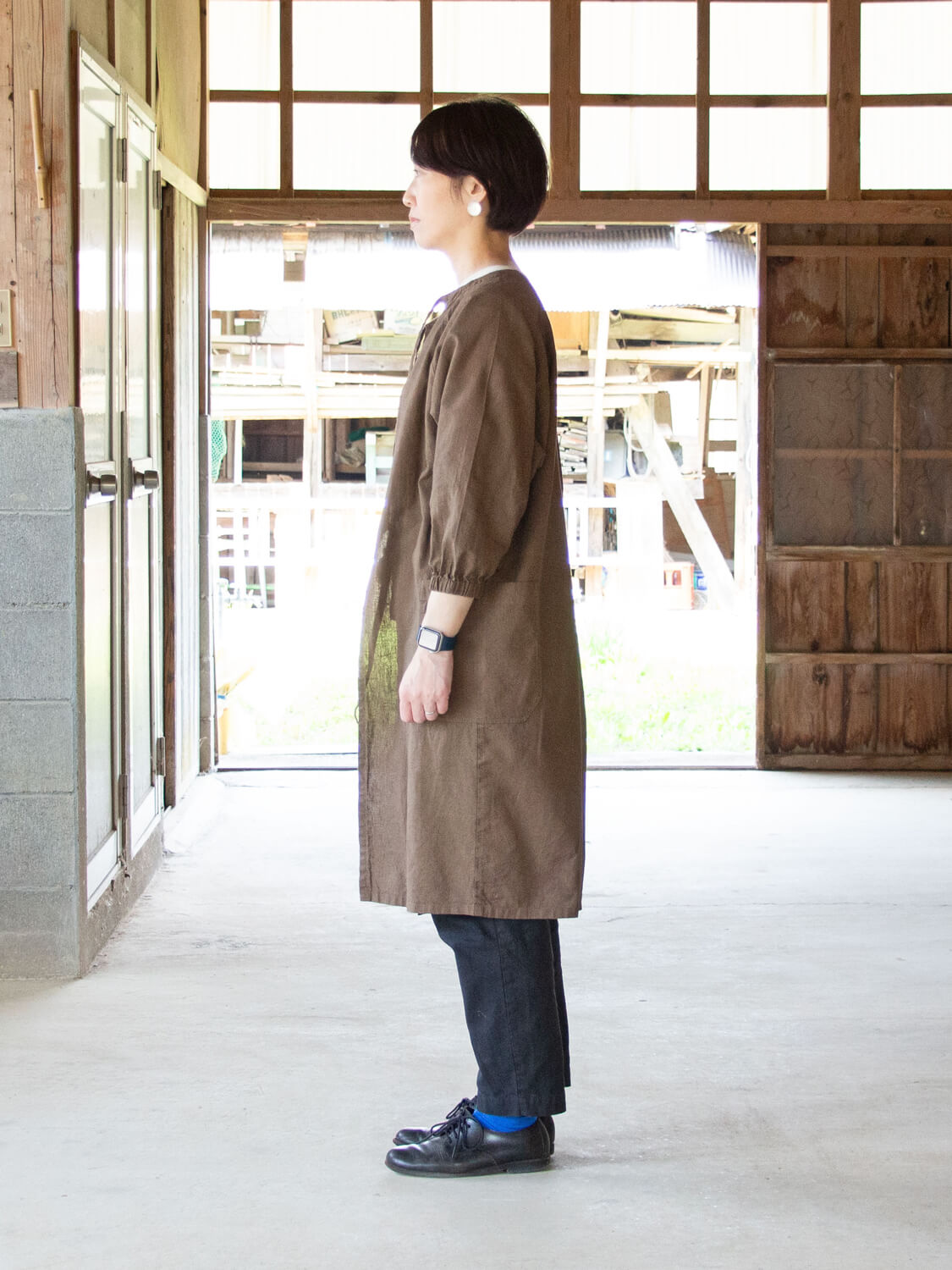 漆染の割烹着(KAPPOGI)