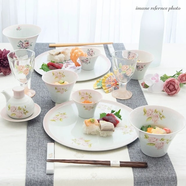 イマン ダイアナローズ 丸プレートL【薔薇の雑貨のアンフロールenfleur】