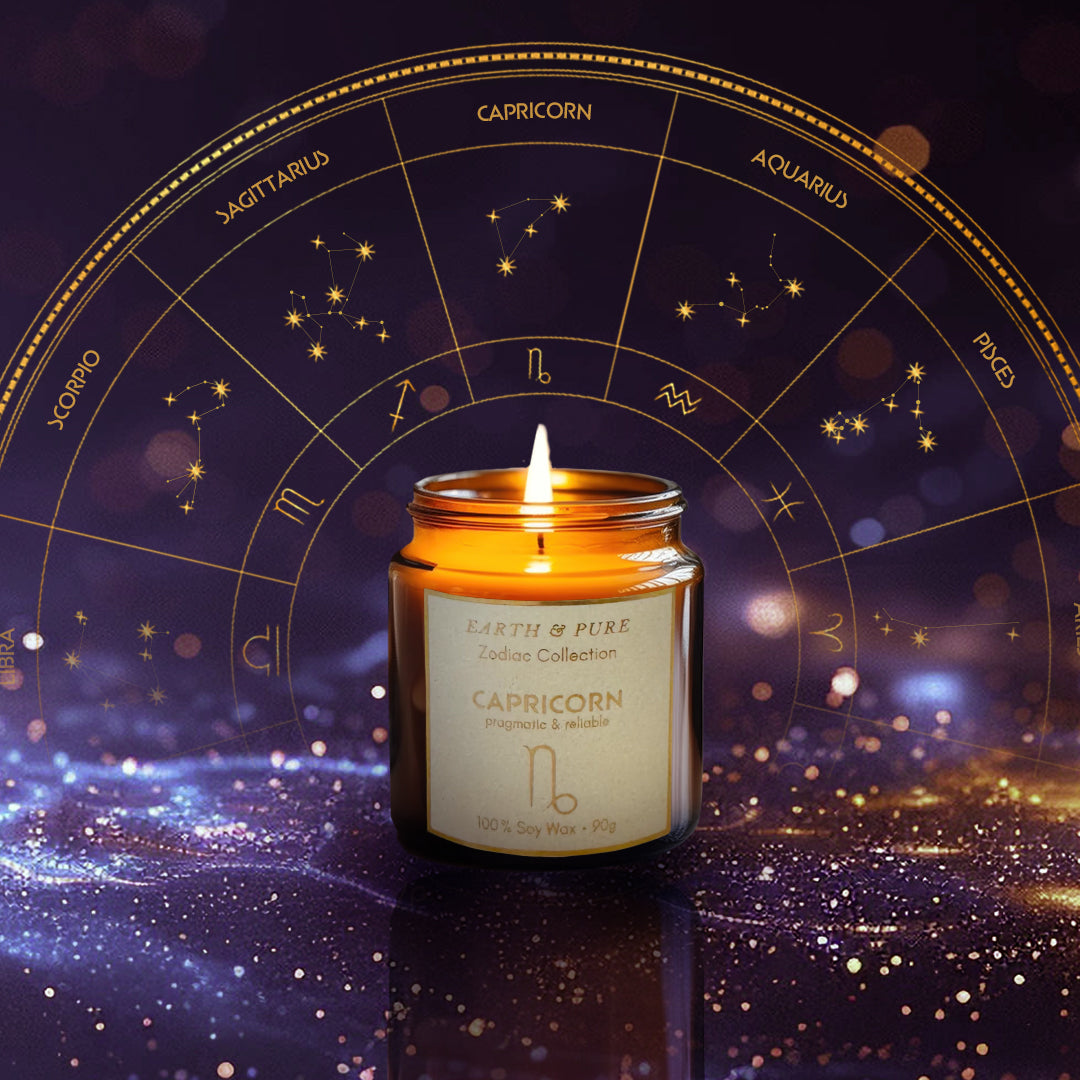Earth & Pure｜Capricorn - 山羊座｜フレグランスキャンドル｜ソイ